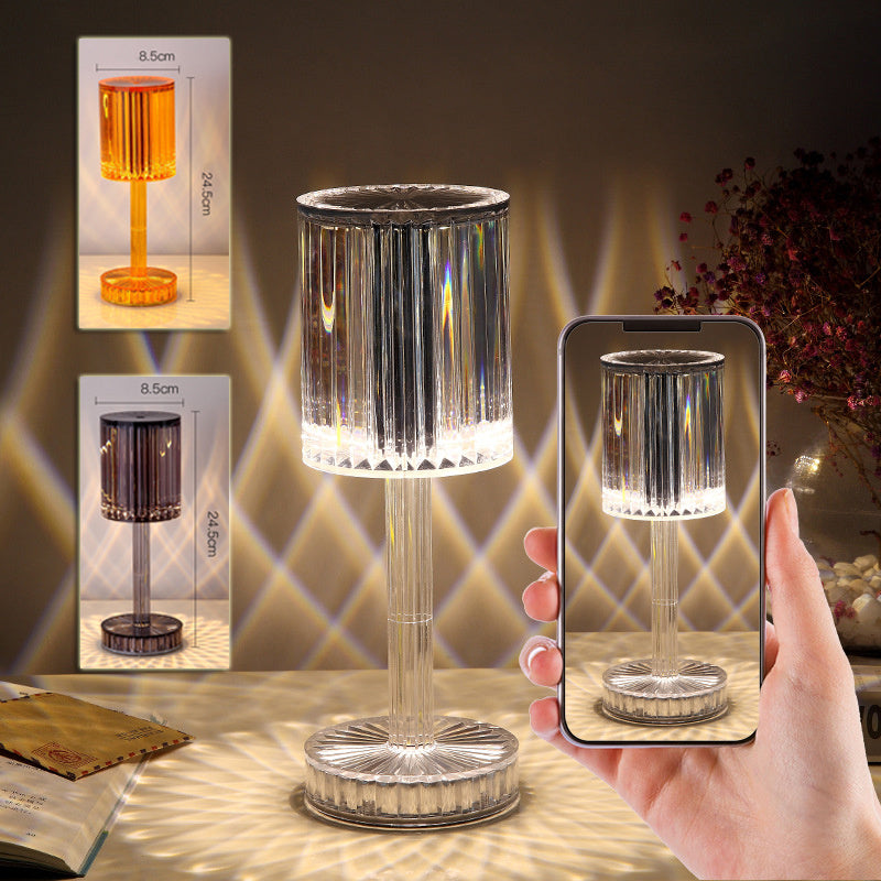 Crystal Diamond Table Lamp — Romantic LED Nightlight