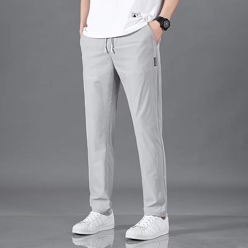 Men's Ice Silk Straight Pants