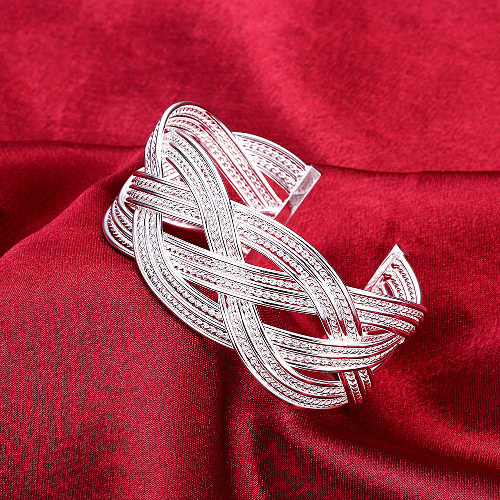 S925 Silver Bangle Bracelet