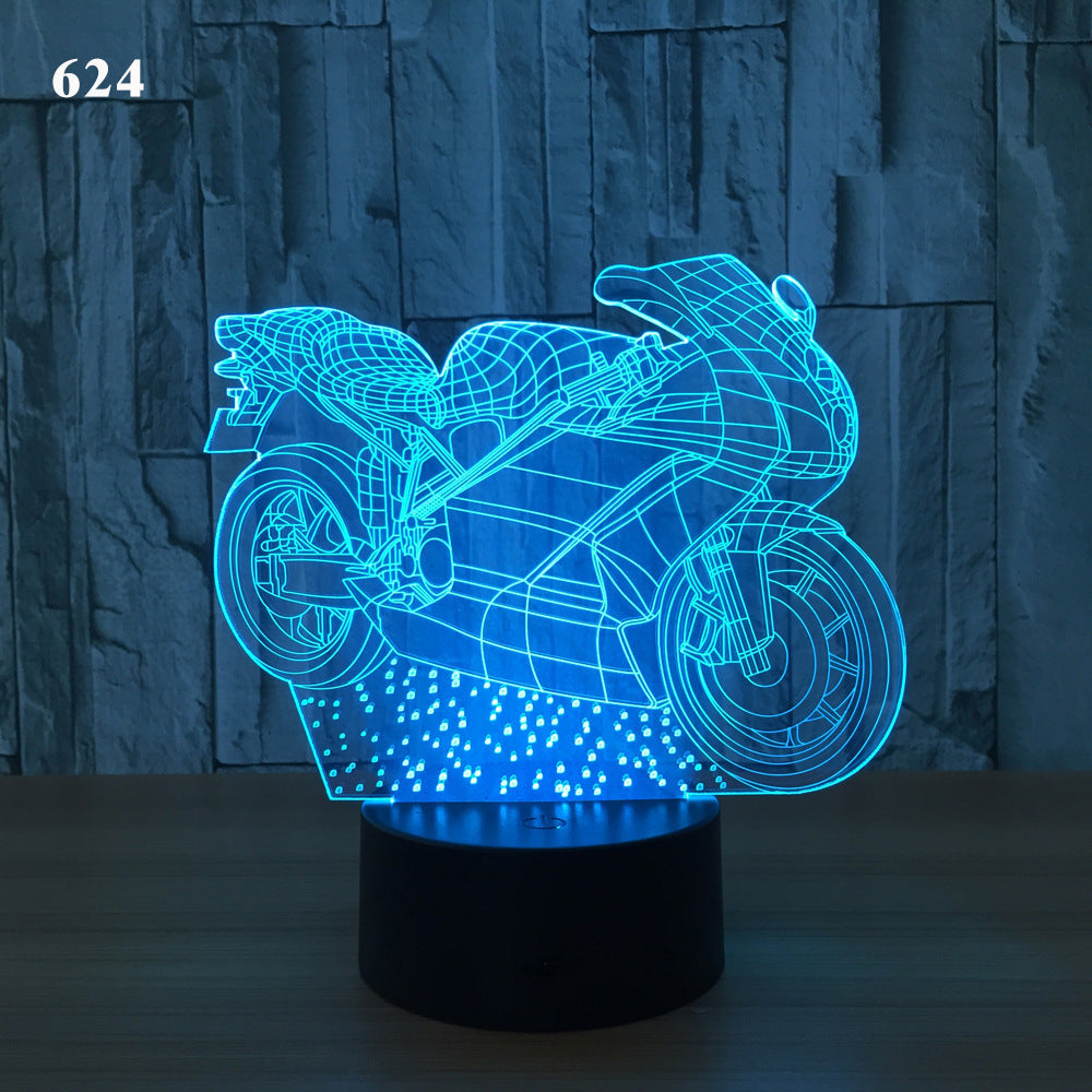LED Motorcycle Desk Lamp
