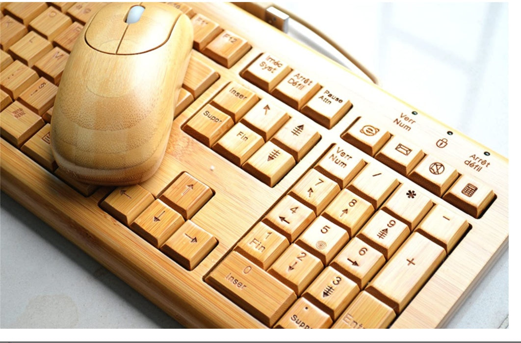 Bamboo Keyboard & Mouse Set