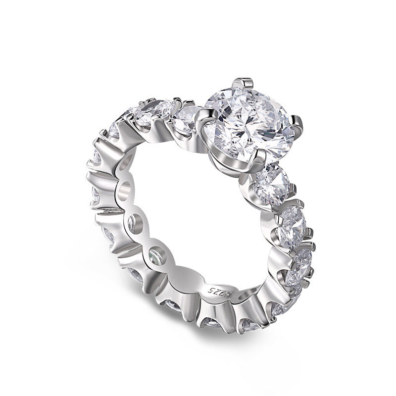 S925 Sterling Silver Diamond Ring