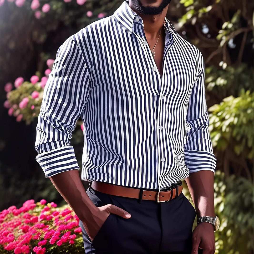 Long Sleeve Creative 3D Printed Shirt