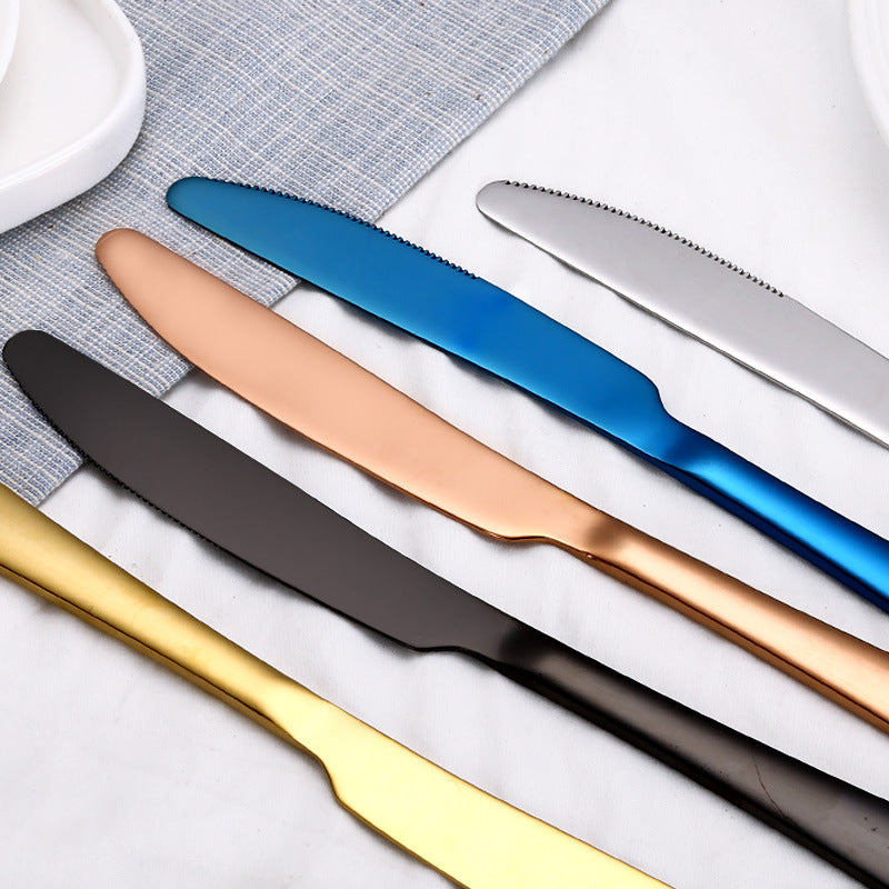 Luxury Black Gold Cutlery Set