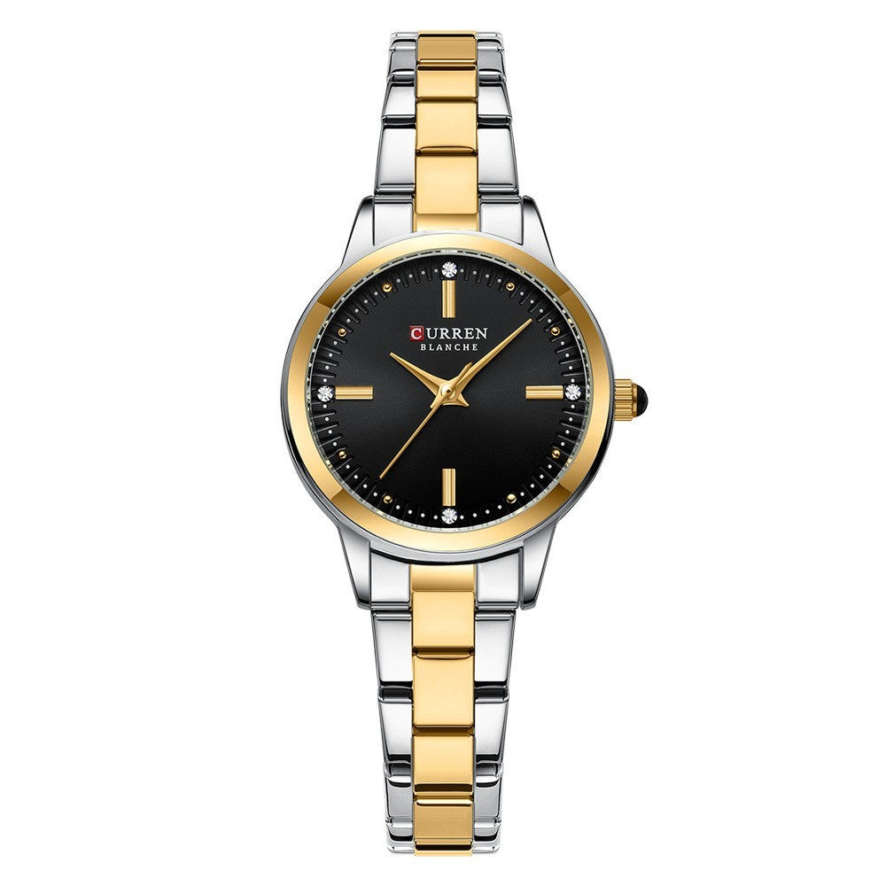 Quartz Rhinestone Steel Watch