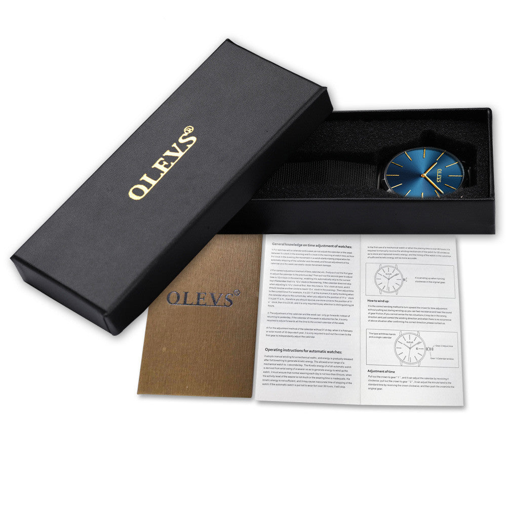 OLEVS Men’s Luminous Waterproof Quartz Watch