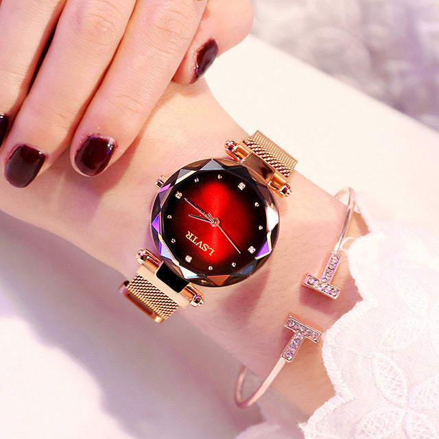 Rose Gold Diamond Starry Sky Watch