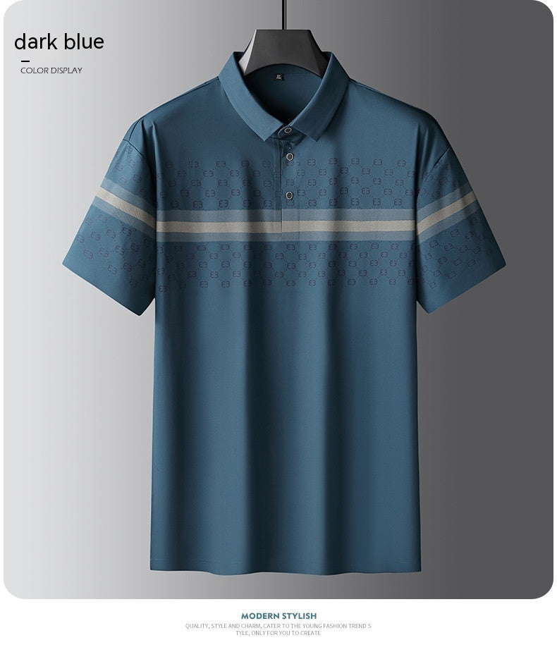 Business Men's Polo Printed Shirt