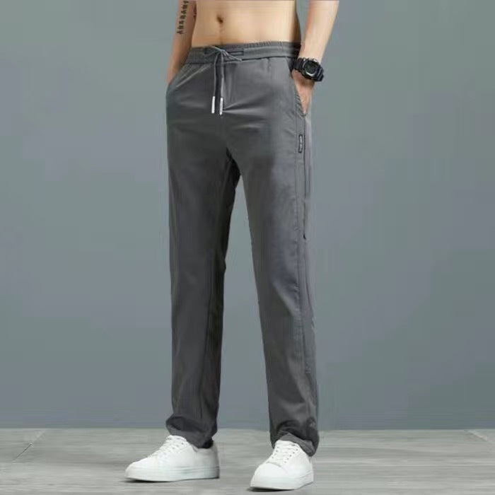 Men's Ice Silk Straight Pants