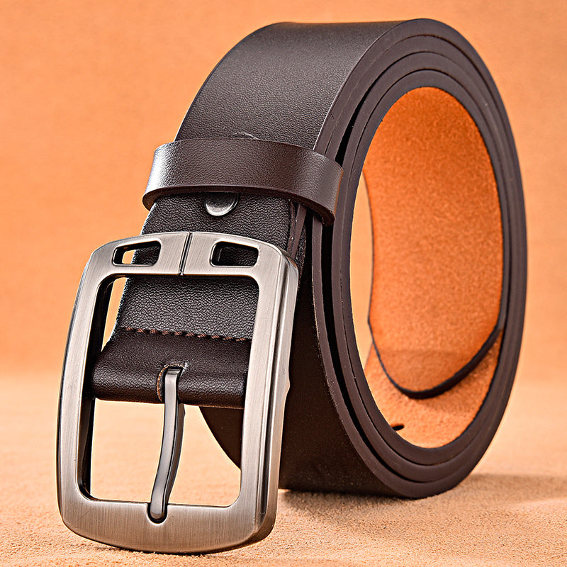 Leather Pin Buckle Casual Belt