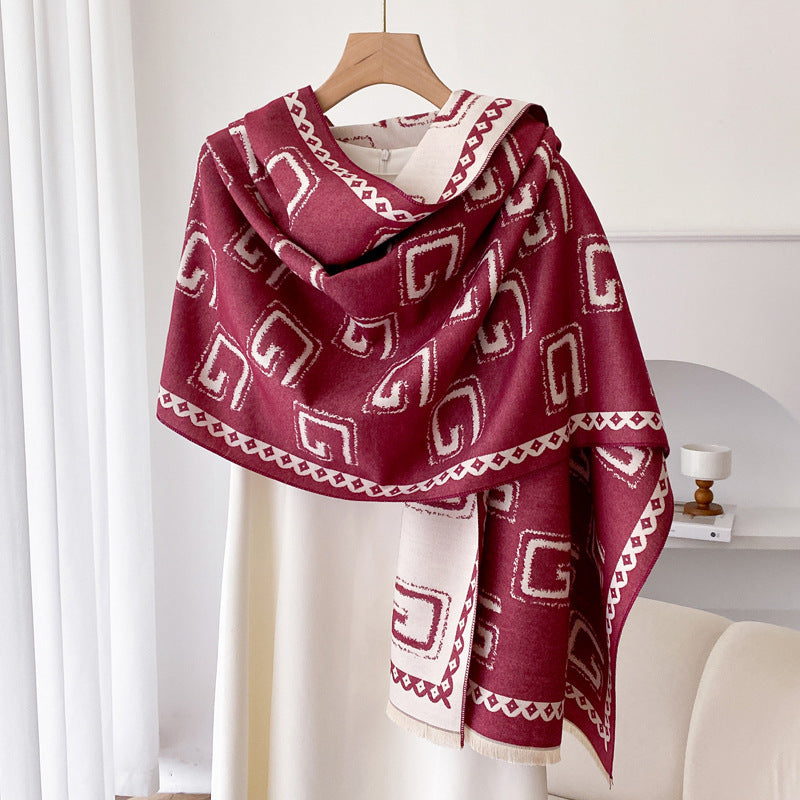 Cashmere-Feel Long Scarf