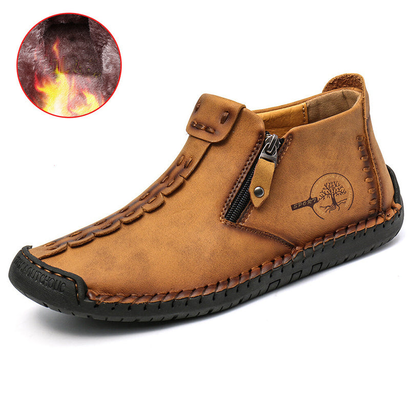 Men’s Zipper Ankle Hiking Boots