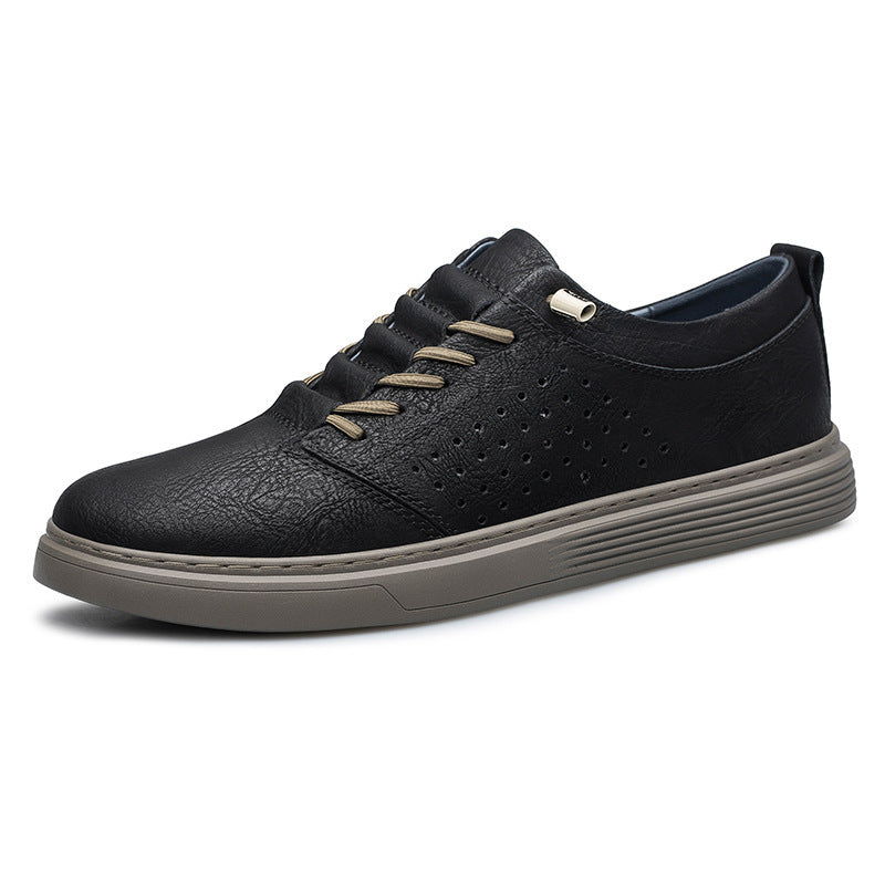 Breathable Cowhide Casual Shoes