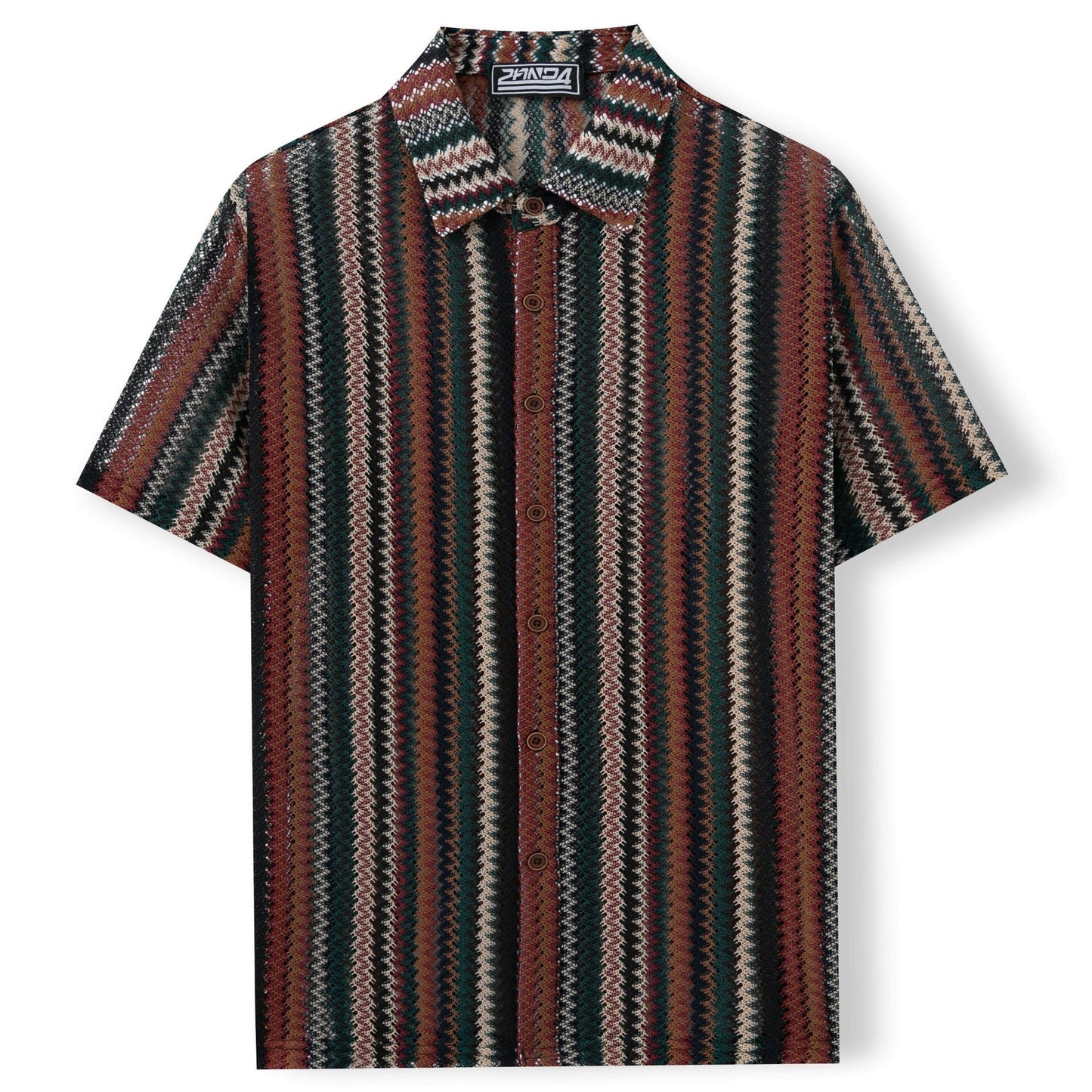 Men's Summer Ethnic Striped Shirt