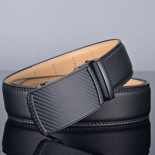 Men’s Two-layer Cowhide Click Belt