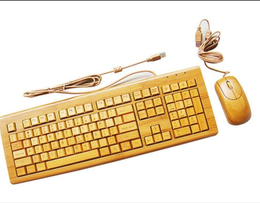 Bamboo Keyboard & Mouse Set
