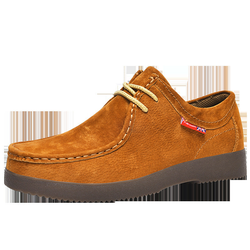 British Style Suede Leather Travel Sneakers