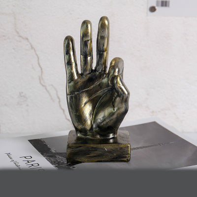 Resin Hand Gesture Decor