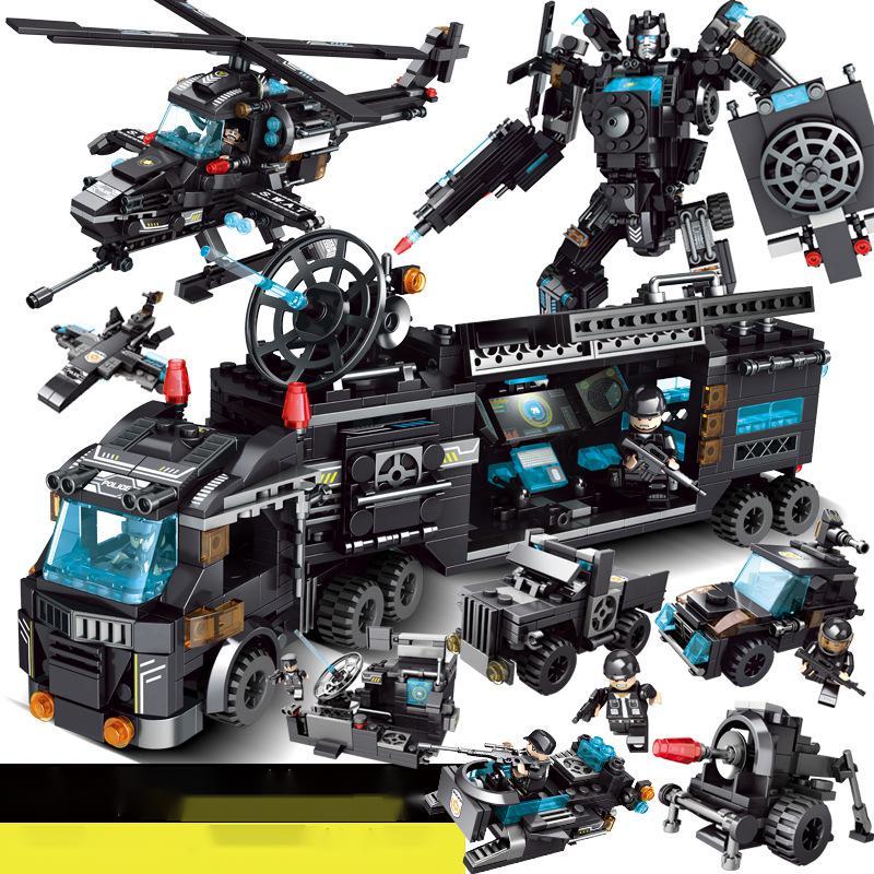 Military SWAT Building Block Puzzle
