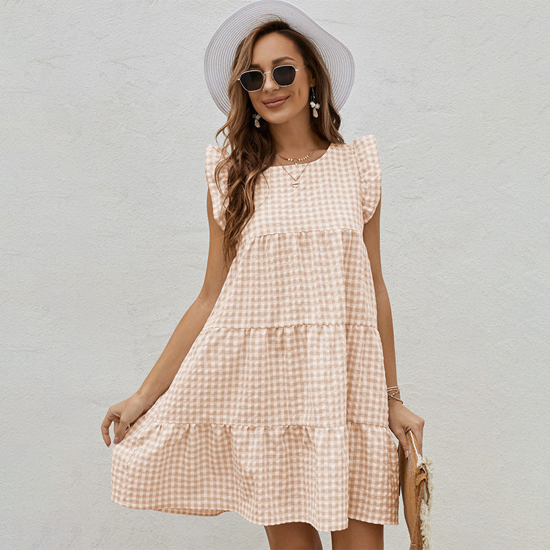 Sleeveless Patterned Dress