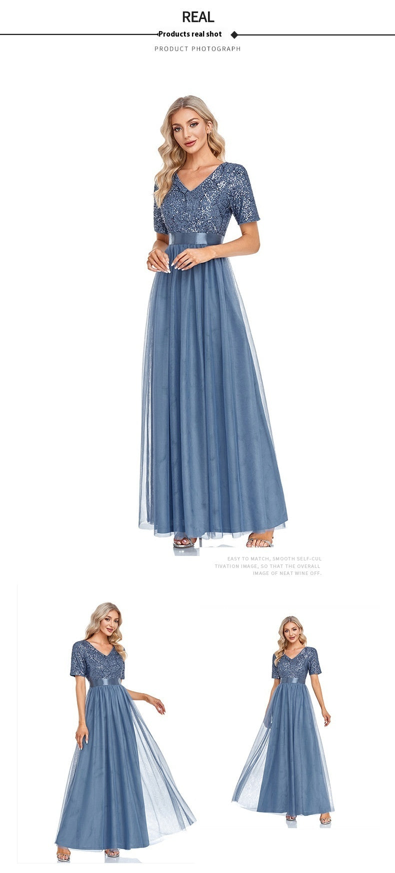 Sparkling A-Line Party Dress
