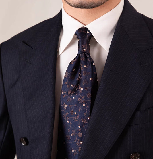 Handmade Silk Jacquard Wool Tie