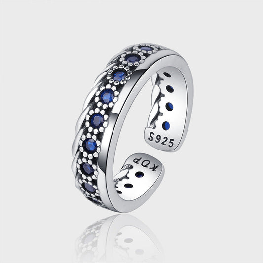S925 Silver Small Design Worn Ring