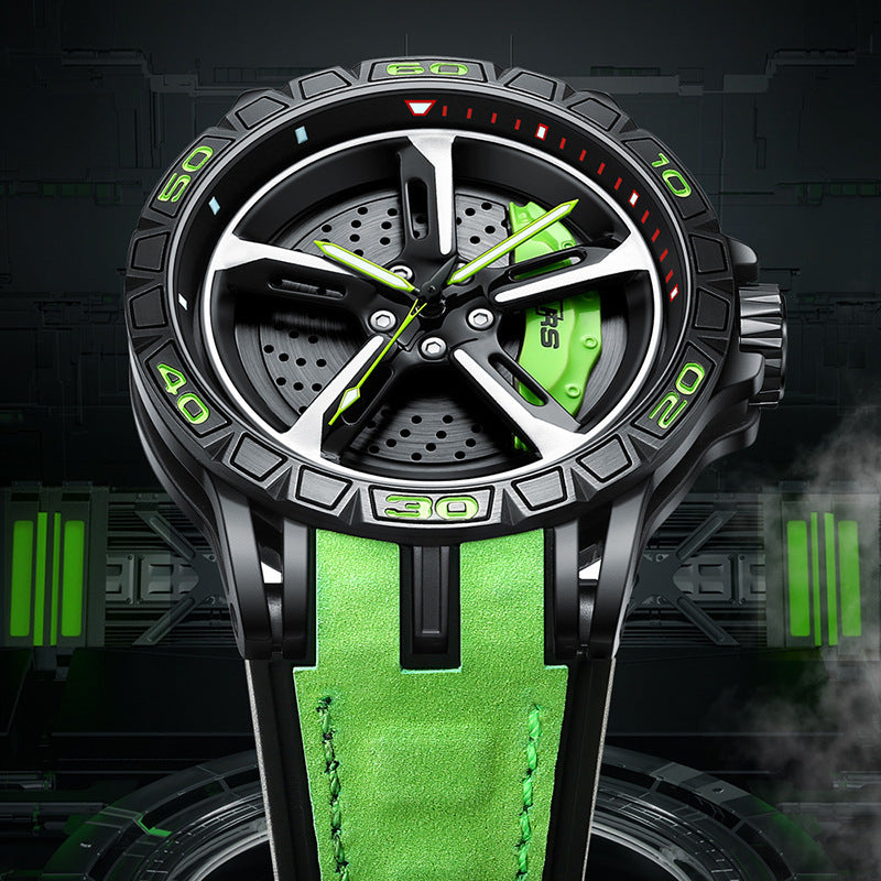 Men’s 3D Hollow Wheel Watch