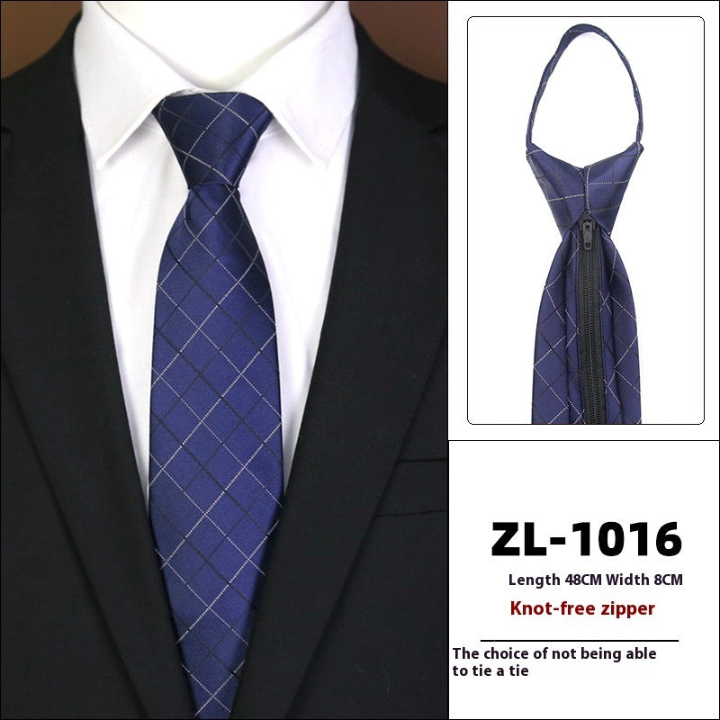 Men's Business Zipper Tie