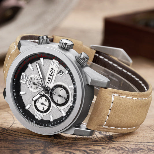 Men’s Three-Eye Luminous Sports Watch