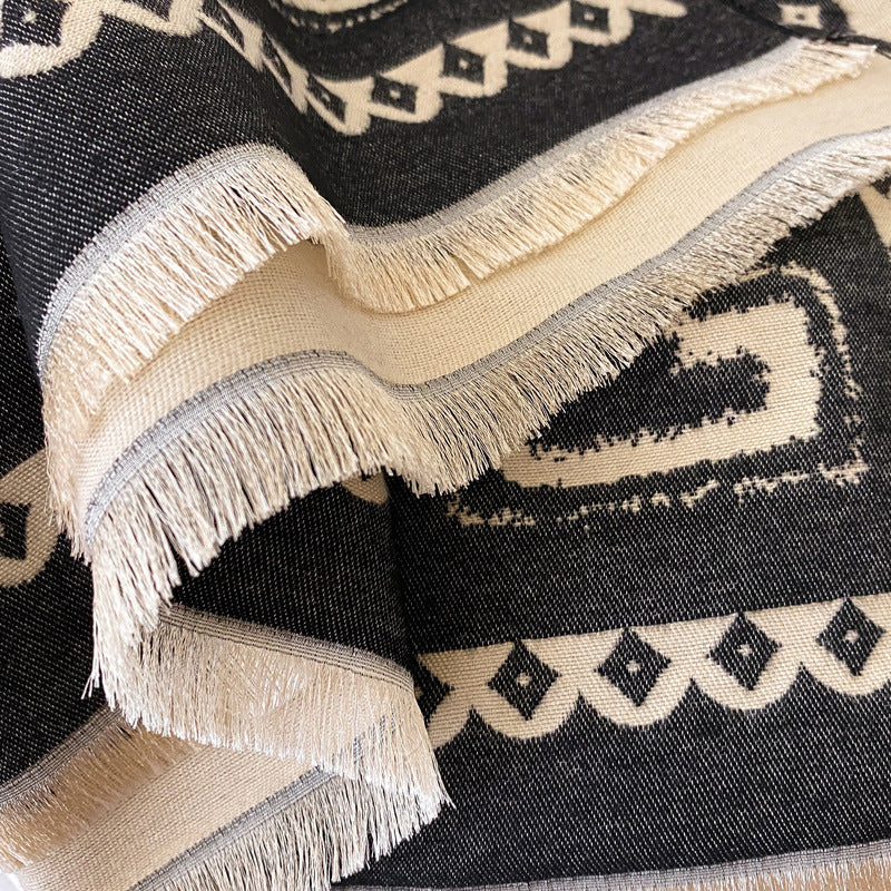 Cashmere-Feel Long Scarf