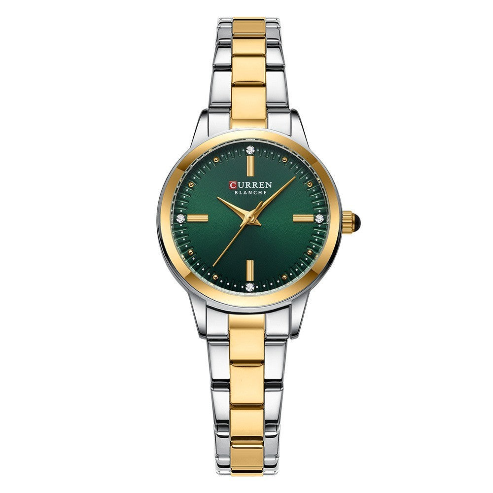 Quartz Rhinestone Steel Watch