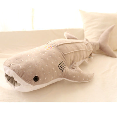 Cartoon blue whale child pillow