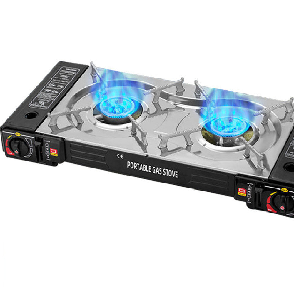 Portable Dual-Burner Camping Oven