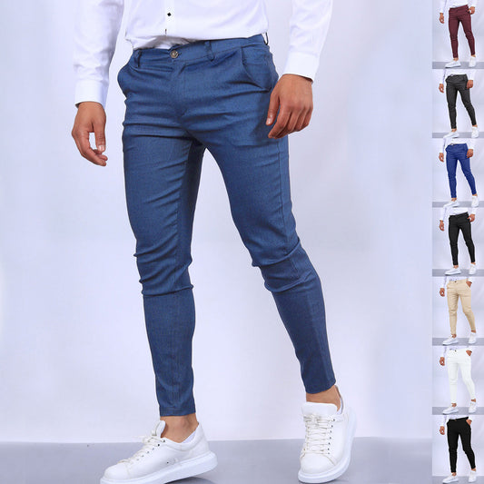 Men’s Slim Button Office Pants