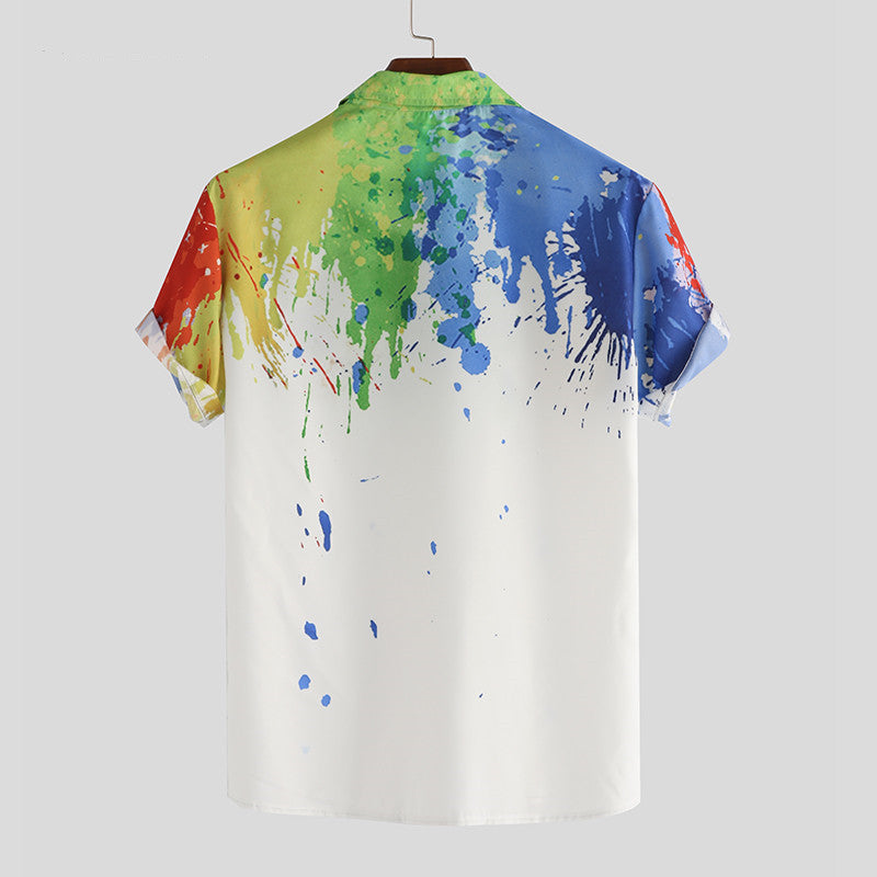Hawaiian Splash Print Shirt