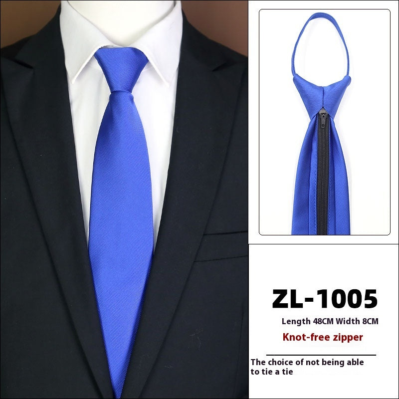 Men's Business Zipper Tie