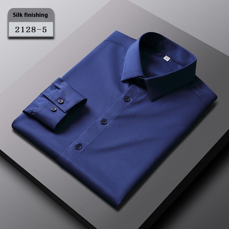 Men’s Elastic Silk Breathable Shirt
