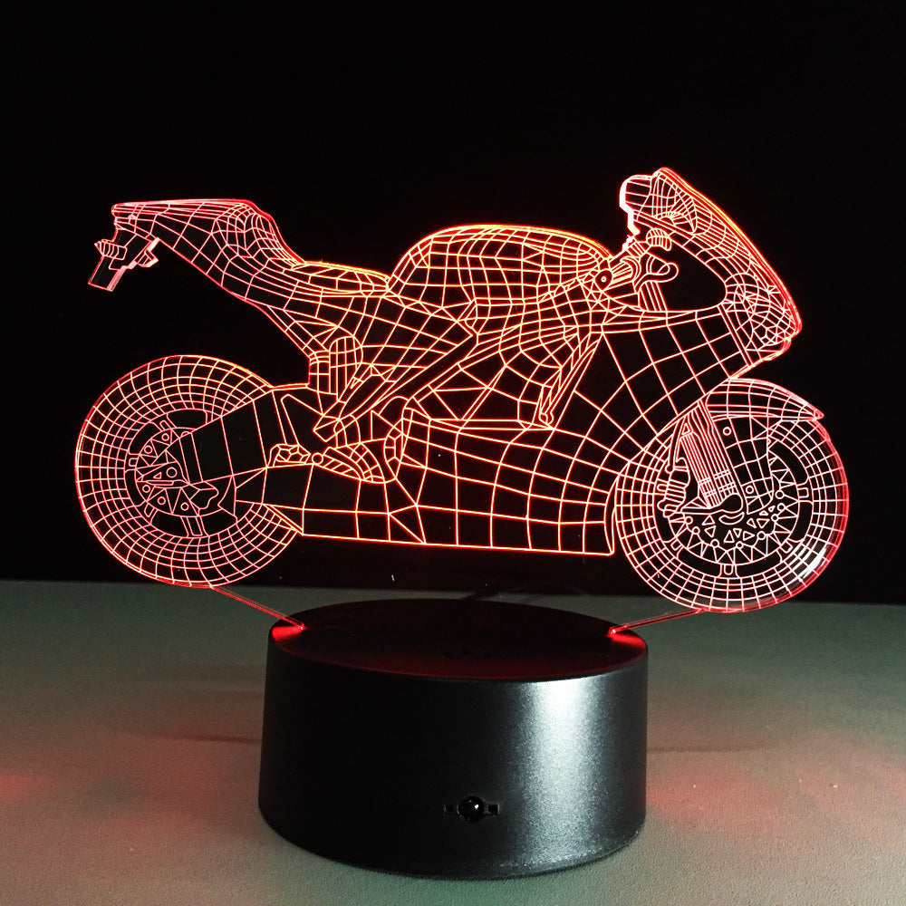 LED Motorcycle Desk Lamp