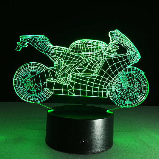 LED Motorcycle Desk Lamp