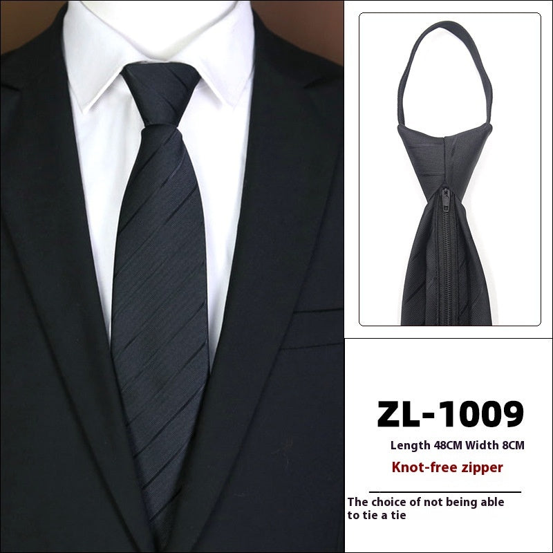 Men's Business Zipper Tie
