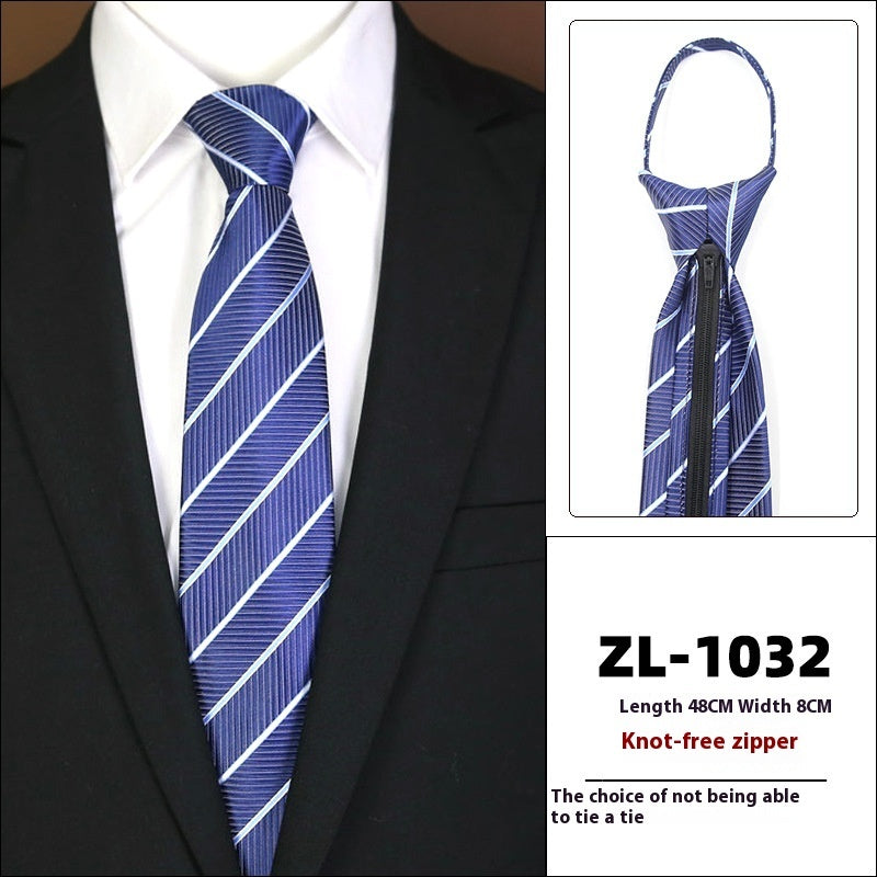 Men's Business Zipper Tie