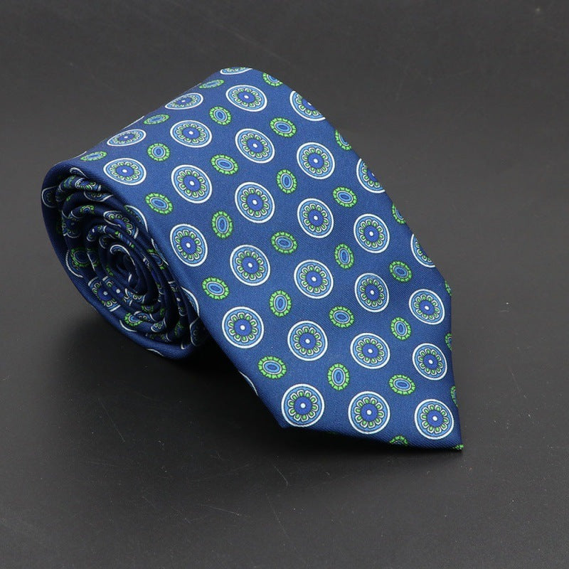 Super Soft Bohemian Silk Tie Men’s Fashion 75mm Necktie