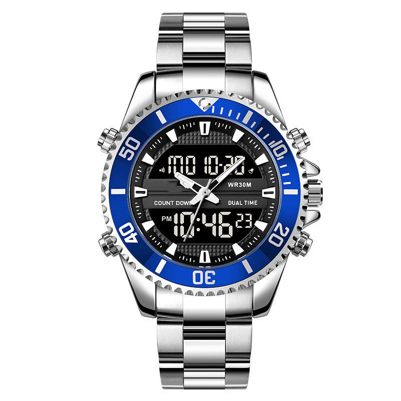 Men's Dual Display Sports Watch