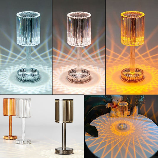 Crystal Diamond Table Lamp — Romantic LED Nightlight