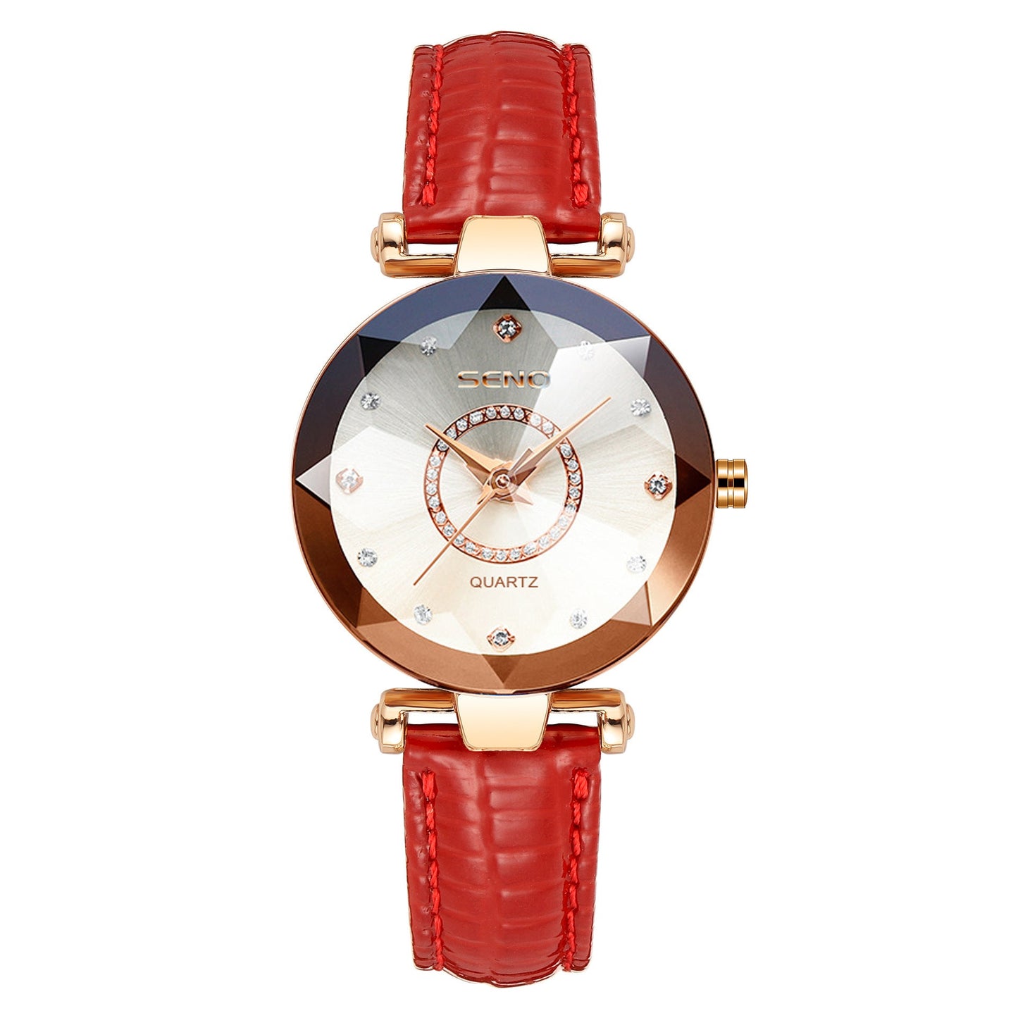 Women’s Solid Glass Waterproof Watch