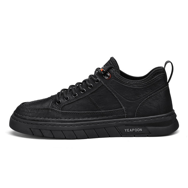 Men's Low-top Trendy Leather Non-slip Shoes