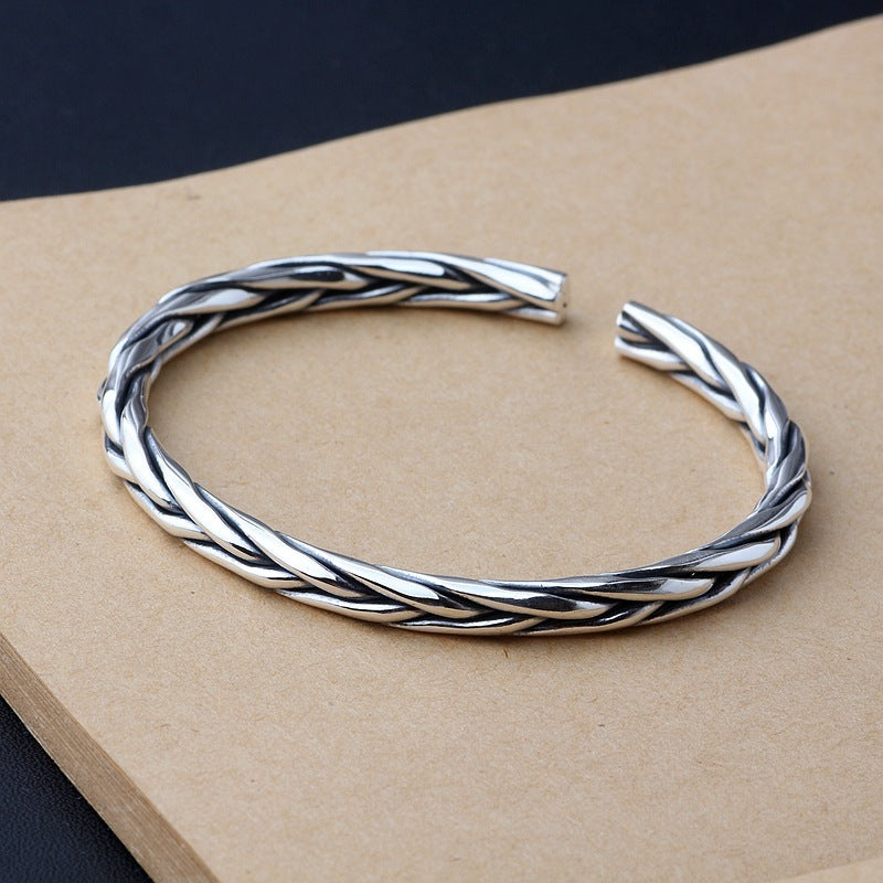 S925 Silver Braided Style Bracelet