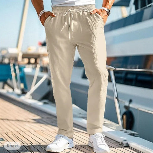 Men's Summer Elastic Waist Trousers