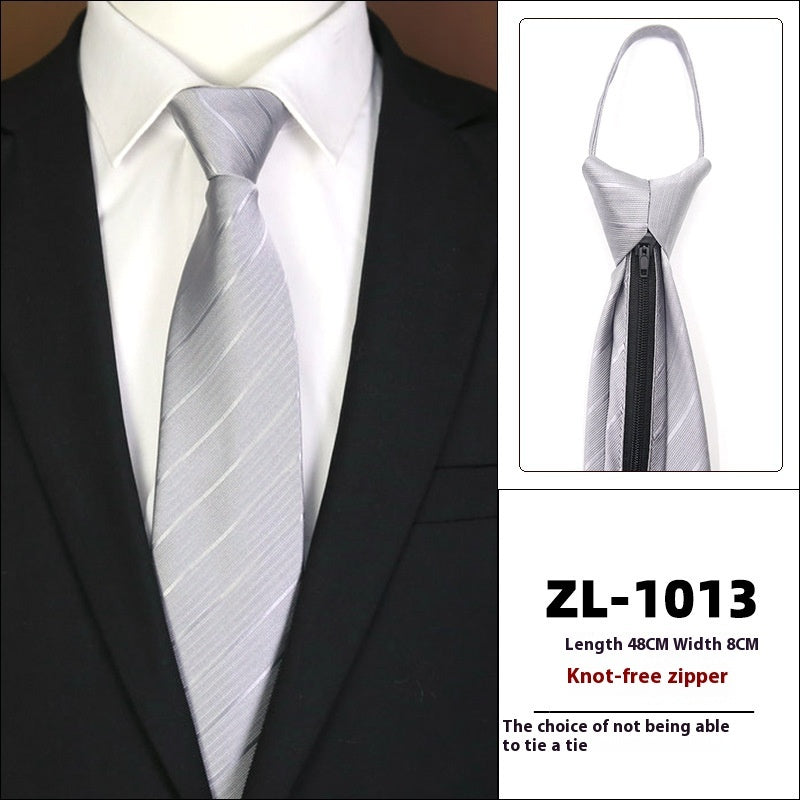 Men's Business Zipper Tie